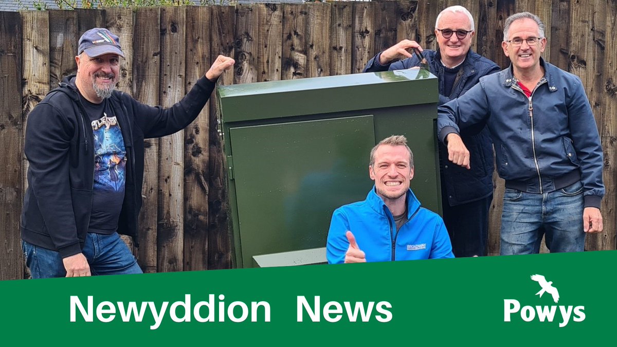 NEWS: Powys residents who have signed up to three community broadband schemes – Llanfan Fawr and Llanwrthwl, Aberedw and Glascwm, and Dwyriw and Manafon – are to get their ultrafast fibre connections in the new year. 💻

👉 More: en.powys.gov.uk/article/13716/…

<a href="/broadwayptrs/">Broadway Partners</a> #Broadband