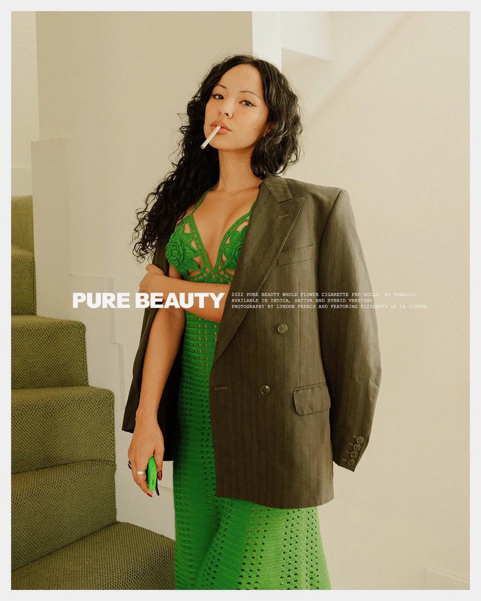 elizabethsmart_'s tweet photo. Me for Pure Beauty weed brand by Lyndon French. A smokers dream tbh https://t.co/wdEkhSX4OA