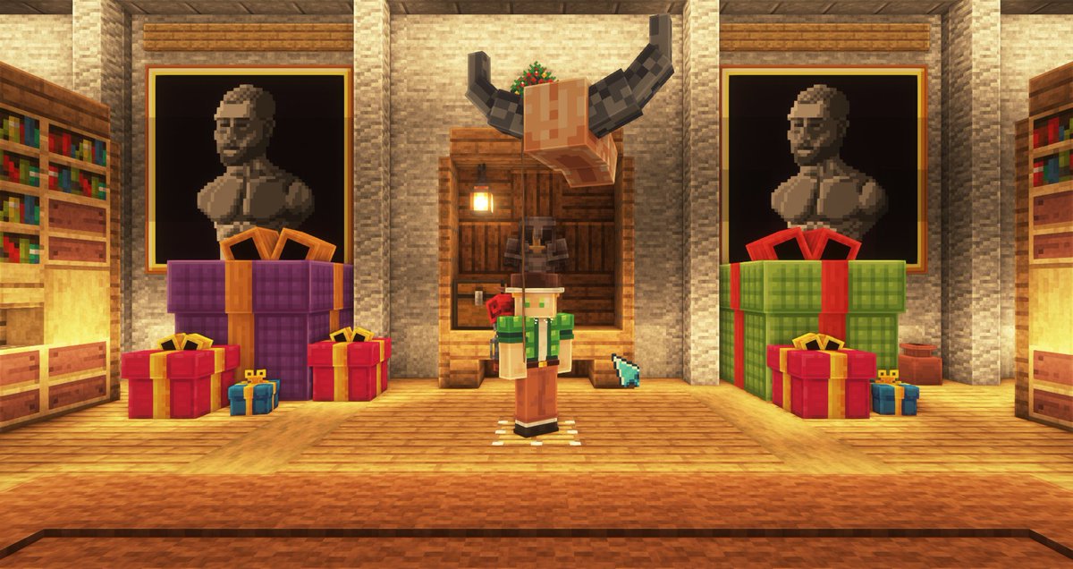 UroriaNetwork's tweet image. (Teaser 3/4) Moin Freunde! 👋

Cosmetics waren in Minecraft zuvor nur durch Mods oder Partikel möglich.
Das ändern wir!

Bei uns gibt es eine Garderobe, in welcher du dir verschiedene Cosmetics anziehen kannst.

Eine schöne Vorweihnachtszeit! #Minecraft #uroria #gaming