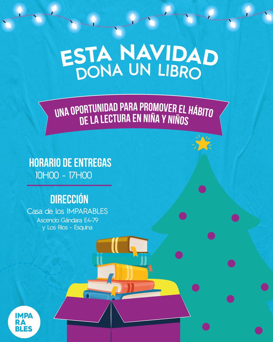 WilsonMerinoR's tweet photo. Esta navidad dona un libro y promovamos juntos la lectura en las niñas y los niños de la ciudad. #QuitoDelFuturo📚 https://t.co/wGQkGDdwDA