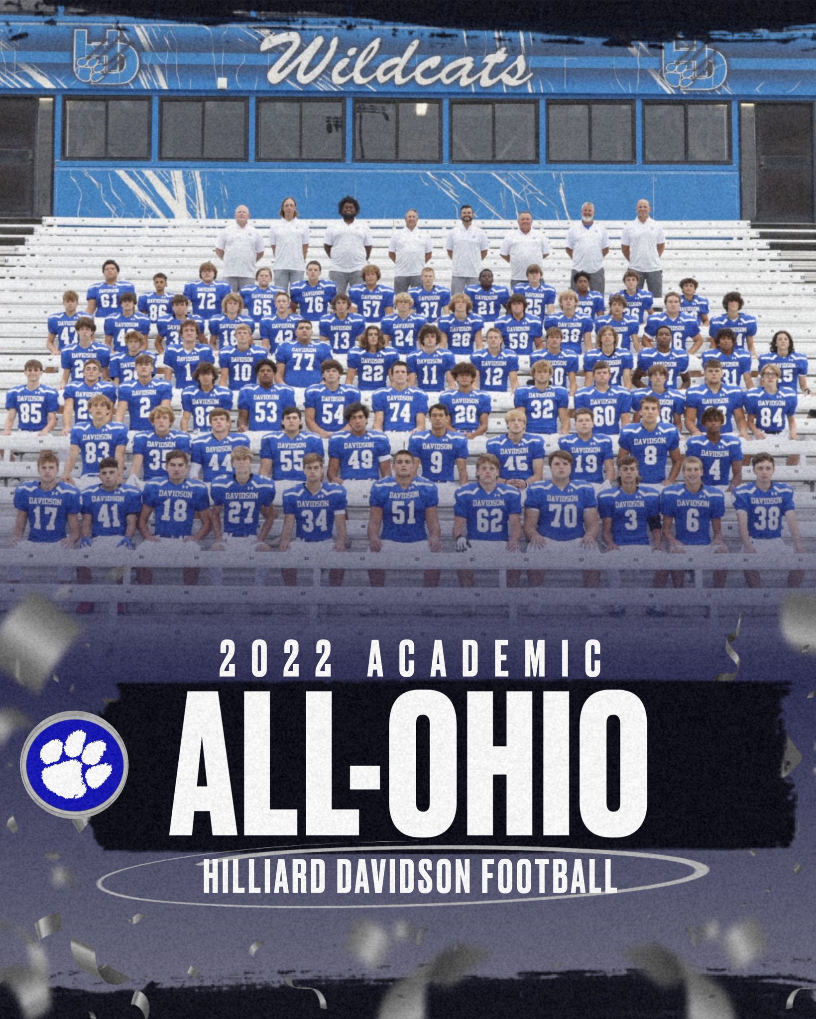 Hilliard Davidson FB on Twitter "2022 Academic AllOhio TEAM! Proud of
