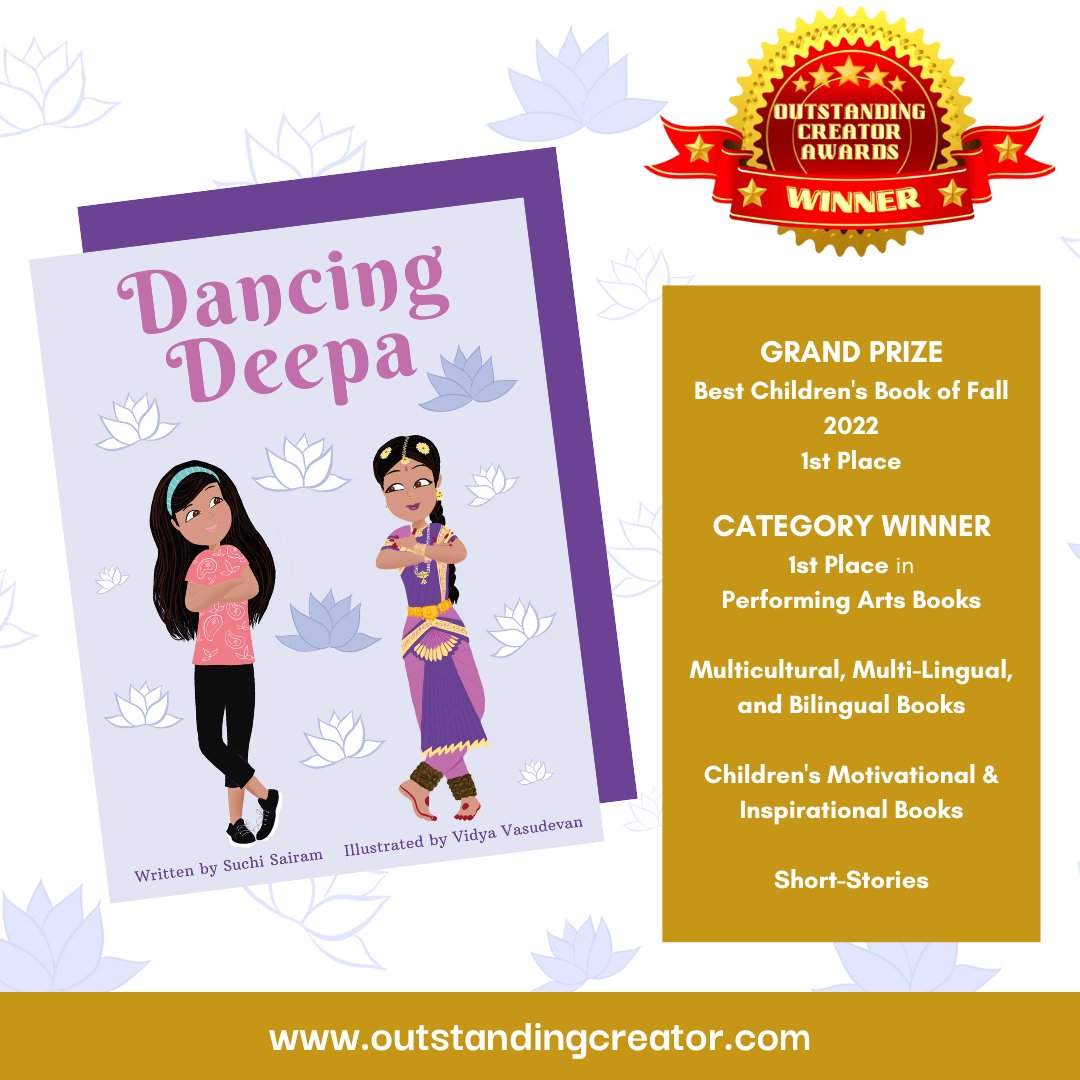 suchisairam's tweet photo. Truly a delight when your labor of love gets love.❤️ Lots of literary love for Dancing Deepa from @OutstandingCre1

AND a 🥳 Literary Review!
https://t.co/TFP1cLytHb
#outstandingcreatorawards #dancingdeepa #indiewriters #author #illustrator  #childrensbooks #representationmatters https://t.co/TKoqEr2rhv