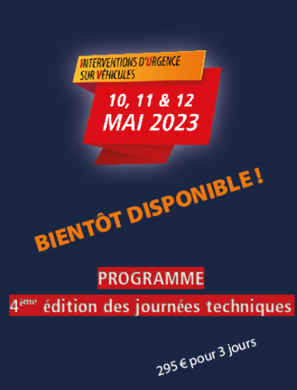 The 4th #French #TechnicalDays #EmergencyResponse on #vehicles' are coming back this spring in May 2023!

Save the Dates for the 10th, 11th and 12 of May 2023 in #Poitiers, #France! #Conferences,  real #firetests,  #extricationworkshops and more.