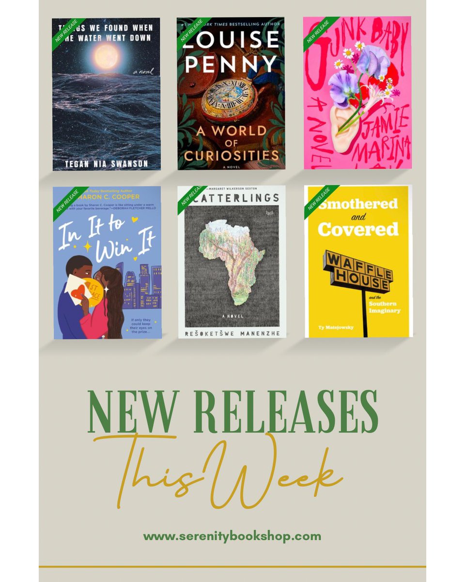 SerenityBooks21's tweet photo. New releases this week! Check them out now!📚♥️ https://t.co/xS6aSnLPtR
.
.
.
.
#SerenityBookShop #GoodVibes #BookShop #BookLover #IndependentBookStore #ShopSmall #SupportLocal #community #ShopEarlyShopLocal #Gifts#SupportSmallBusinesses #HoildaySeason #IndieBookStore #OhioState https://t.co/TrC6JSF3E4