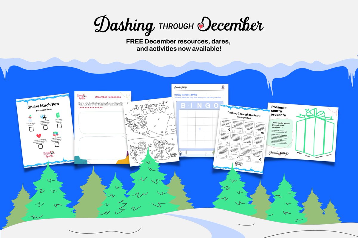 Looking for resources to get you through the final stretch before winter break this week? 

We've compiled a holiday BINGO card, relational activities, scavenger hunts, coloring sheets, and so much more that help to give you - as educators back time!