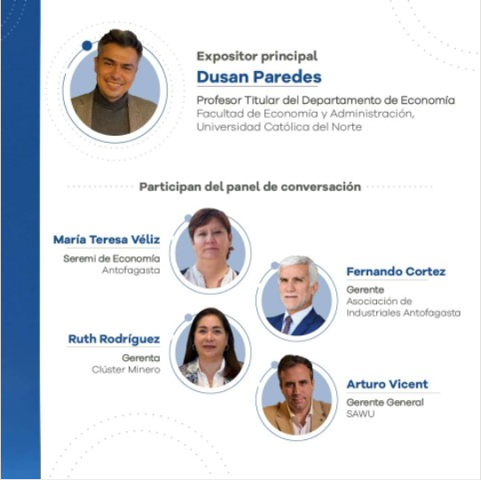 sawu_cl's tweet photo. ¿Trabajas en el rubro minero o quieres conocer más de él?
Únete este miércoles 14 al seminario “Encadenamiento productivo en la minería y su impacto en la economía y desarrollo regional”, organizado por Compromiso Minero, donde estará  nuestro gerente general, Arturo Vicent. https://t.co/RT85LvhRbM