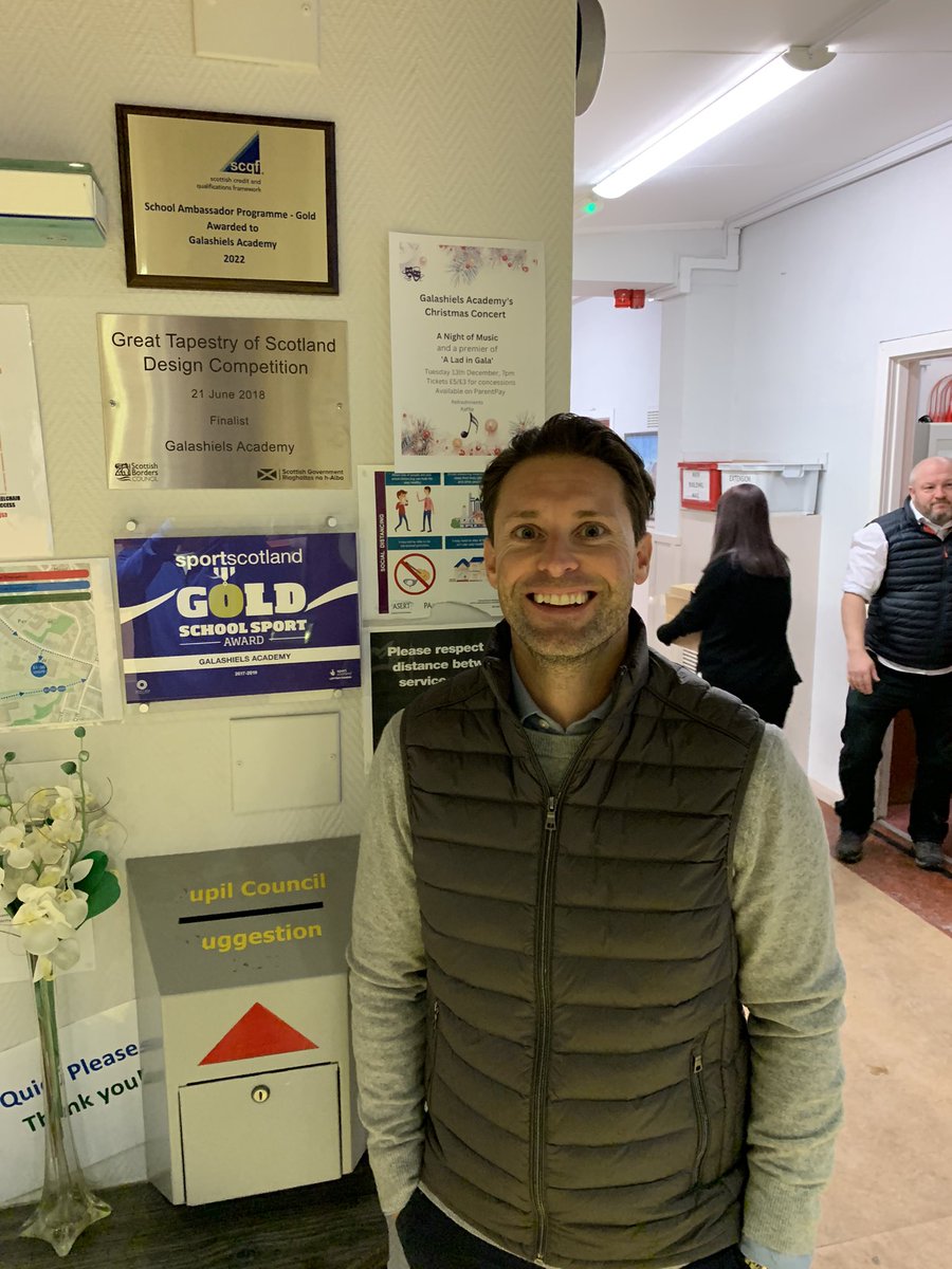 Mr_AJ_WilsonPE's tweet photo. Fantastic to have @donnie_sqcf at @Gala_Academy today.We discussed exciting and bespoke new pathways for our young people along with @BordersCollege @morrisonbuilds @DYWBorders
@SCQFPartnership @wearefuelchange & @TD1YH
#SCQFGold #DYW
#WiderAchievement #FuelChange
@Scotborders https://t.co/ZgbKOJtFcr
