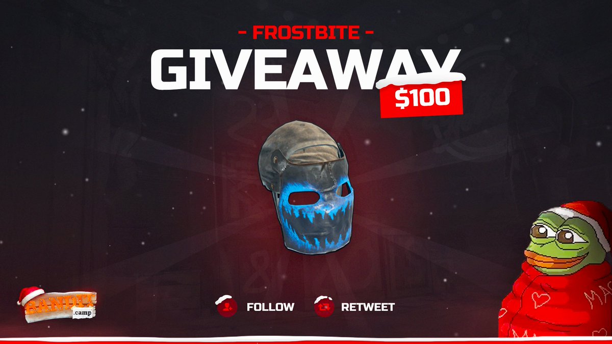 ($100) FROSTBITE - GIVEAWAY ❄️

🎄 RETWEET
🎄 FOLLOW
🎄 TAG YOUR FRIENDS

WINNER PICKED TOMORROW - GOOD LUCK 🤞