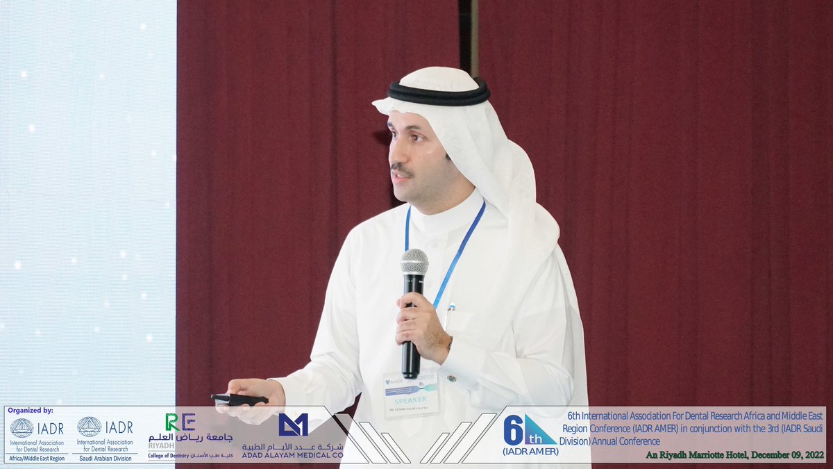 IadrAmer's tweet photo. Many thanks Dr.Zuhair Natto the head of the scientific committee along with your colleagues: 
Dr.Obadah Austah, Dr.Afnan Alzain,Dr.Nada Tashkandi and Dr.Maria Ibrahim for the excellent scientific program 
#6th_IADRAMER_Conference 
#3rd_IADRSaudi_Conference https://t.co/mcyIC2pUwG