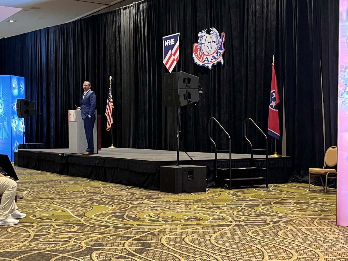 ⁦<a href="/AthleteByDesign/">Jeremy Boone</a>⁩ just crushed it at the general closing session of the ⁦<a href="/NIAAA9100/">NIAAA</a>⁩ ⁦<a href="/NFHS_Org/">NFHS</a>⁩ national athletic directors conference.