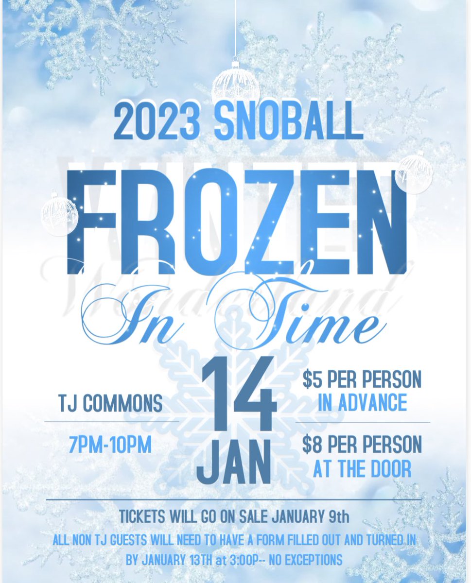 ❄️‼️ SAVE THE DATE ‼️❄️