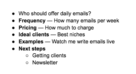 If you want to charge $5K-$10K writing emails…

I've prepared a special training video for you

Watch me write these emails LIVE with examples from <a href="/thedankoe/">DAN KOE</a>, <a href="/FitFounder/">Dan Go</a> and a local brick n' mortar biz

Like, retweet and comment “10K” and I’ll DM it to you

Must be following