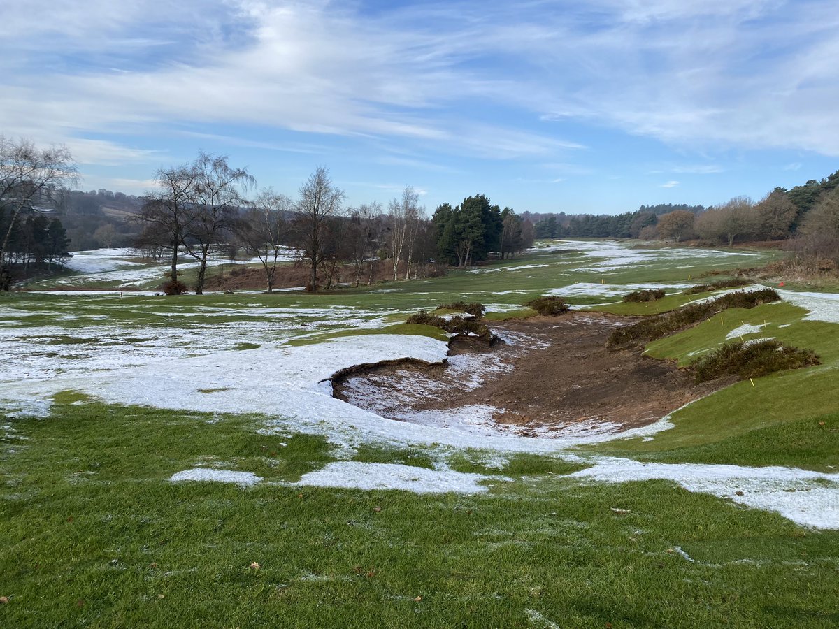 SkyCaddieSteve's tweet photo. This afternoon a visit to @MatlockGolfClub to update new changes for the coming season , my grateful thanks to Manager Christian for the heads up on these changes , these holes are going to look & play great once they’re “bedded in” #proactiveupdating #enjoytheviews https://t.co/wmkeP3osZF