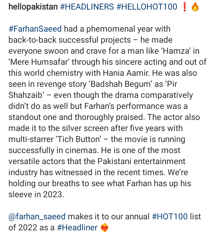 Rubisworld1's tweet photo. "His out of the world chemistry with Hania Aamir"

"Her fiery yet lovable chemistry with Farhan Saeed "

Hello Pakistan knows the nerve ❤️😍

#FarhanSaeed #HaniaAamir #FarHania #HalZa #MereHumsafar #HelloHot100 https://t.co/siHTDrg9Zd