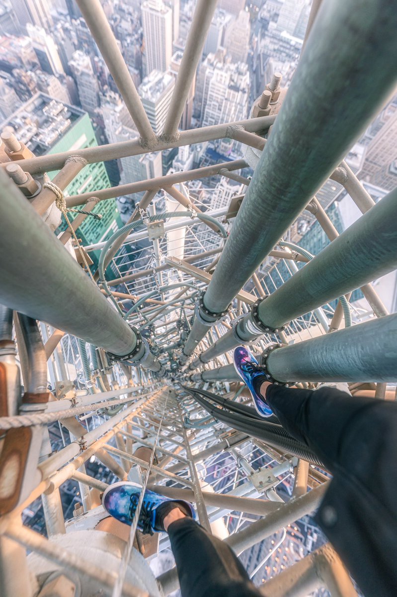 lilmahnaji's tweet photo. A photo I took while climbing a spire https://t.co/OxDom9qO5l