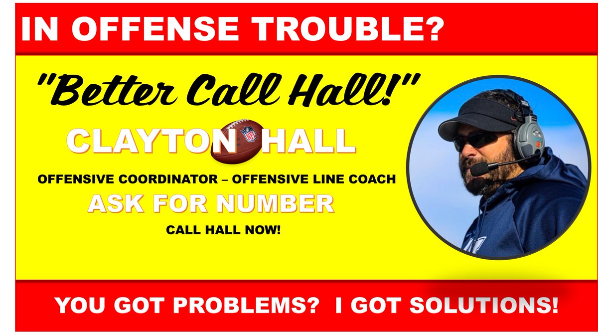 <a href="/B_Hill58/">Byron Hill</a> other OL &amp; TE's out there looking for a chance, need more development, looking for a better offer, ect., get in touch w/ me.  We have 4 guys with D1 &amp; D2 offers, and 1 juco all-american.  Could have been all four.  When you need OL/TE help...Better Call Hall