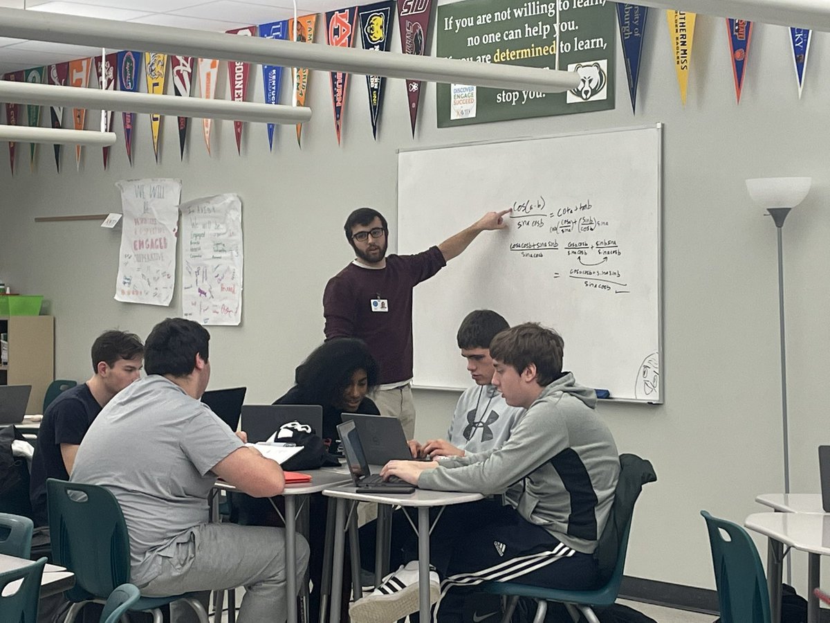 Drew’s last day as our AVID Tutor/Mentor and he’s working with seniors <a href="/rockbridgeavid/">Rock Bridge AVID</a> - helping them get ready for their finals. Good luck student teaching next semester and we look forward seeing what comes next as you become an amazing educator! <a href="/AVID4College/">AVID</a>