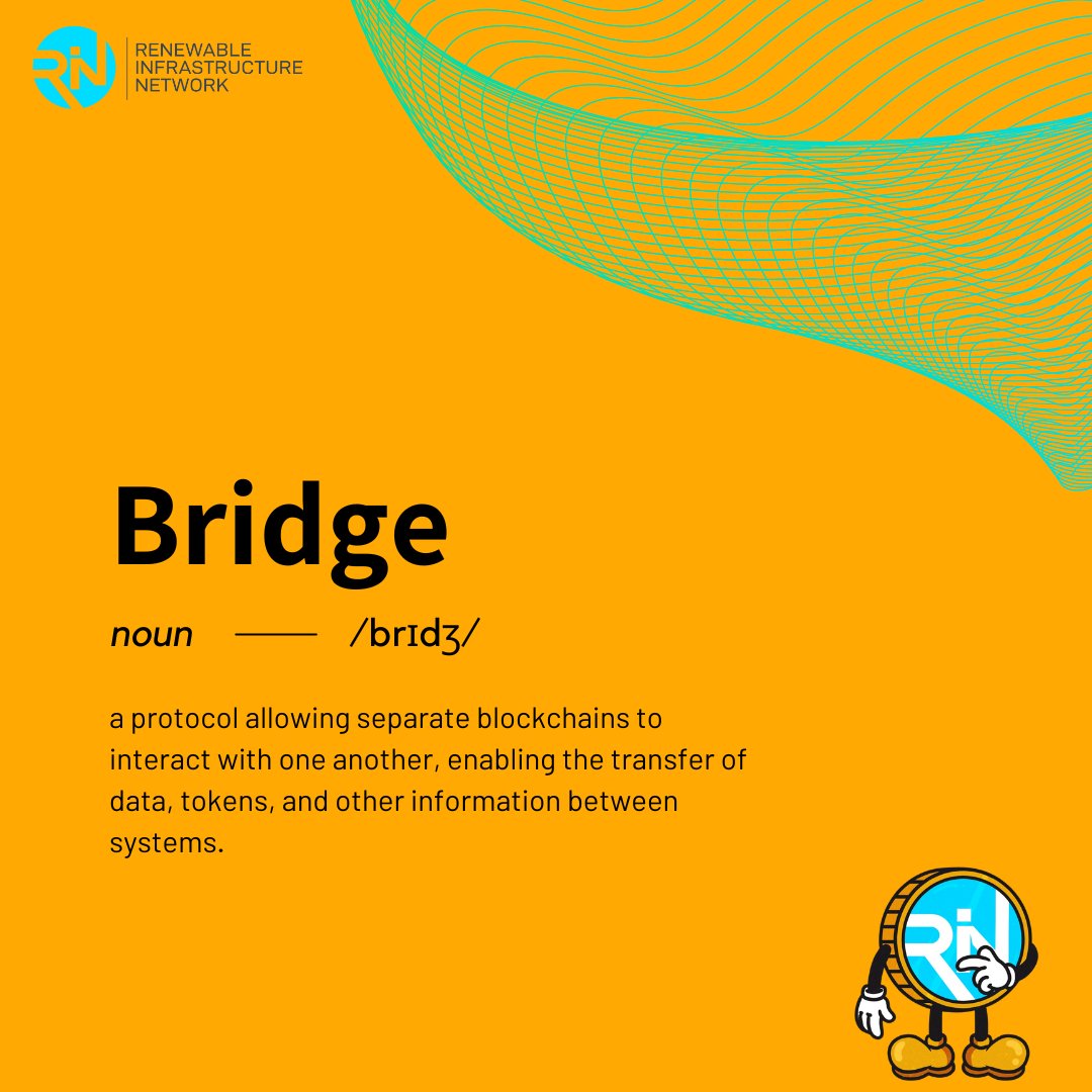 RincoinOfficial's tweet photo. It's #Web3Wednesday!
This week it's "Bridge".
What web3 term would you like us to define for next week's Web3 Wednesday ? Let us know in the comments!
#web3 #rincoin #crypto #blockchaintech #renewableenergy #blockchain #ico #ieo #ifo #ido #bnb #bitcoin #ethereum #startup https://t.co/SRoAt2YCzB