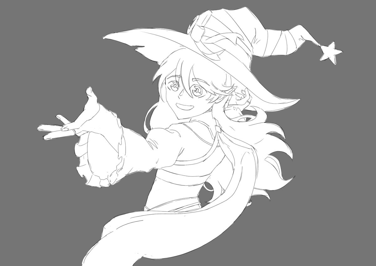 spacetooth_'s tweet photo. Sketch of Halloween Corrin from a while ago! Still so happy her witch alt finally got in the game :) #FireEmblem #FEHeroes https://t.co/xaSc1ECO1r