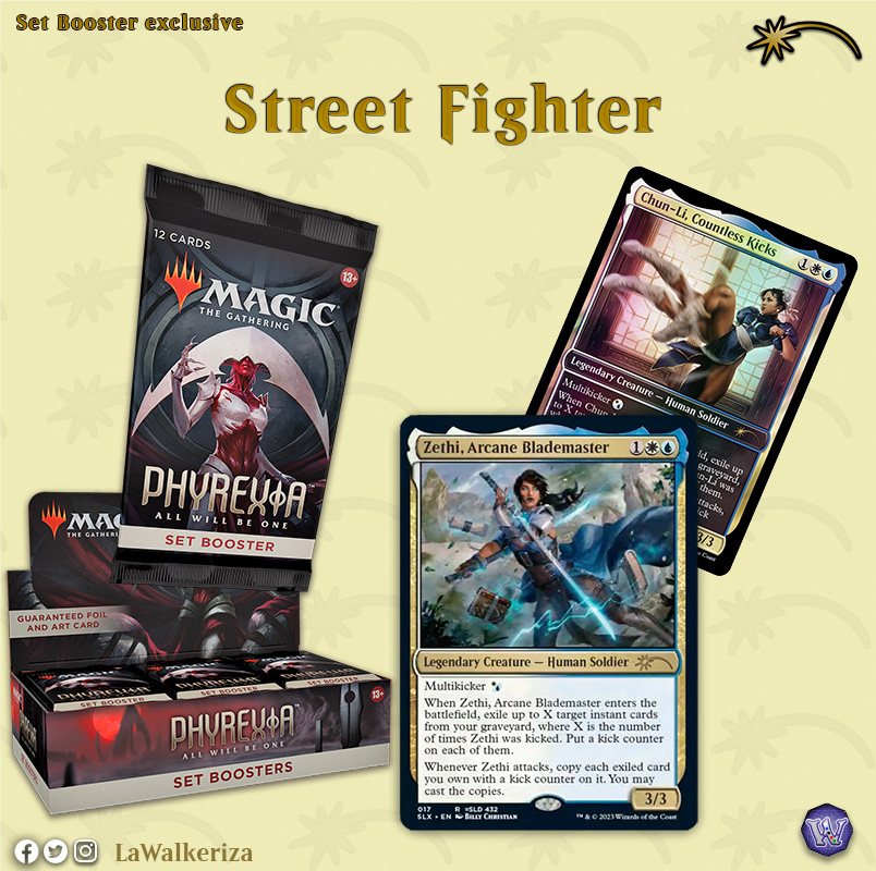 LWalkeriza's tweet photo. #LaWalkerizaNews
#LaWalkeriza #MTGHispano #MTGONE #MTGPhyrexia #MTGspoilers #MagicTheGathering #StreeFigther #SetBooster #SecretLair https://t.co/2mGun9Y9Rh