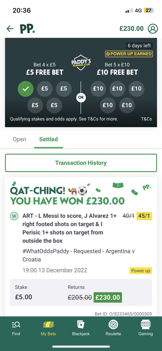 FrancChristie's tweet photo. @AndyRobsonTips Come on ! ⚽️power up to 45/1 https://t.co/z8Zdi6nHcn