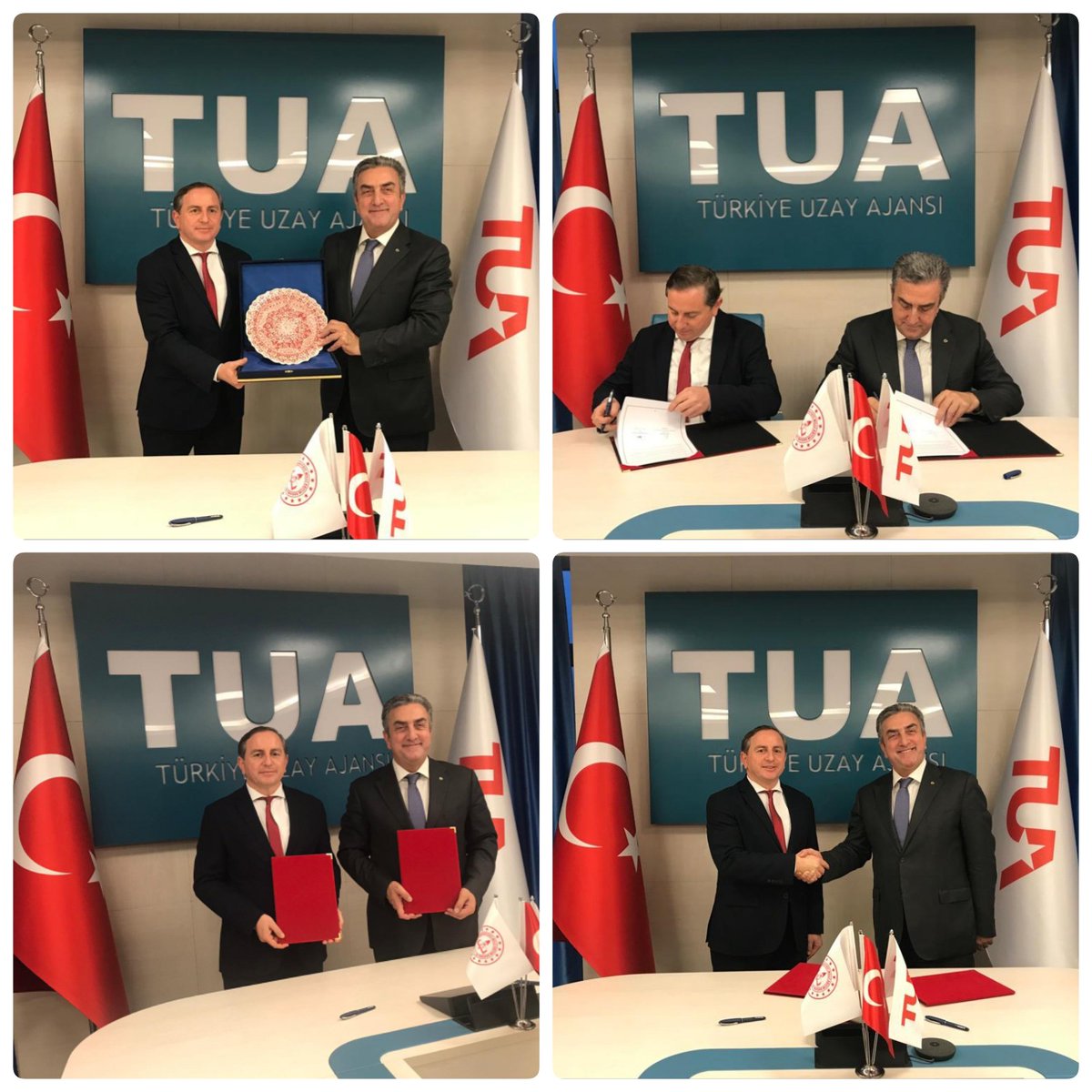 Genel Müdürlüğümüz ile Türkiye Uzay Ajansı arasında, Genel Müdürümüz Sayın Cemal Özdemir ve Türkiye Uzay Ajansı Başkanı Sayın Serdar Hüseyin Yıldırım'ın katılımlarıyla "Bilimsel ve Teknolojik İş Birliği Protokolü" imzalandı.✍️🚀🛸
<a href="/tcmeb/">Millî Eğitim Bakanlığı</a> <a href="/tuajans/">Türkiye Uzay Ajansı</a> 

Haber👉meb.ai/iu7DuX