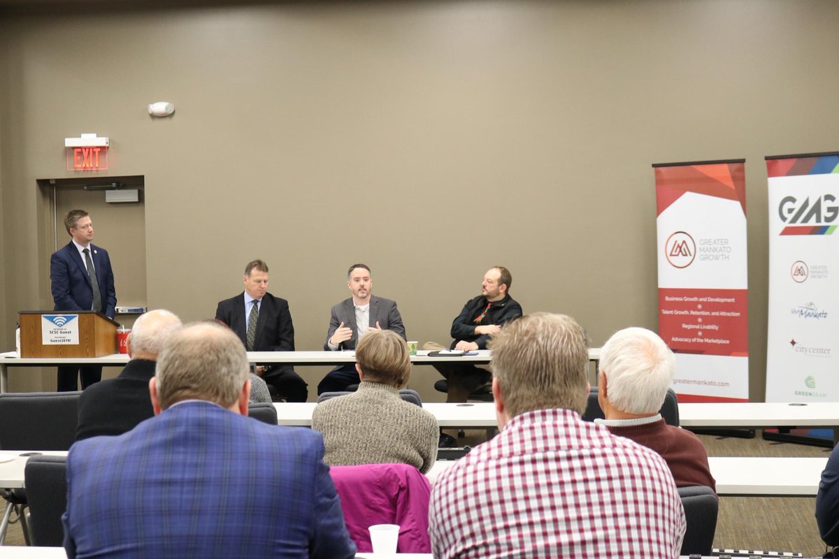 gmpublicaffairs's tweet image. It was great to hear from Mankato area legislators this morning about their priorities for the upcoming session! Looking forward to working together to help grow our economy! #mnleg @NickAFrentz @RepLFrederick @RepJeffBrand @greatermankato @AbdoSolutions