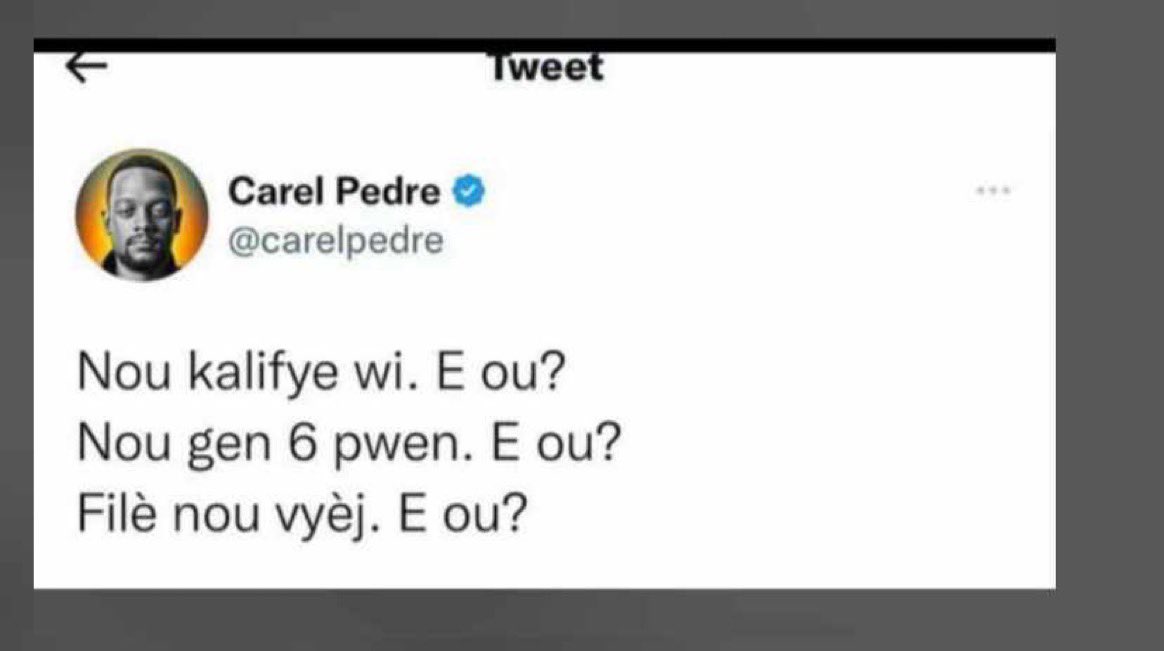 KennyHaiti's tweet photo. M pral nan final. E Ou? https://t.co/Kuxx62enb5