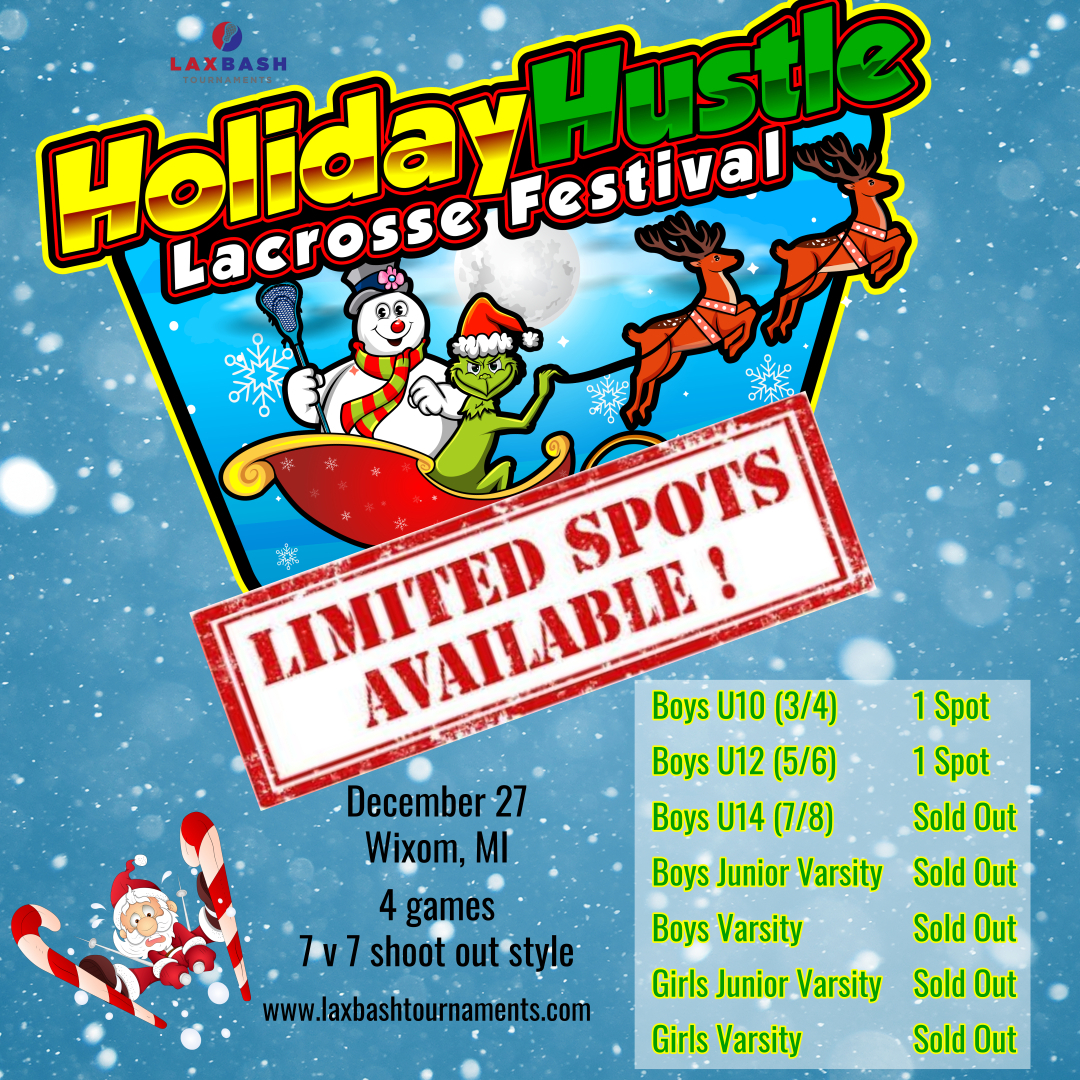 Limited spots remain!  Don't miss out on the Holiday Hustle! #LAXBASH #Holidaylax #HOLIDAYHUSTLE loom.ly/Uza2AEw