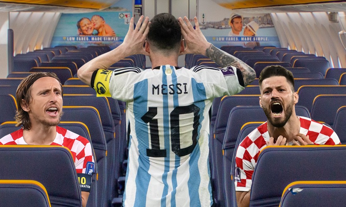 Ryanair's tweet photo. Undivided attention to the #GOAT please #NextStopZadar https://t.co/SvgAywMW64