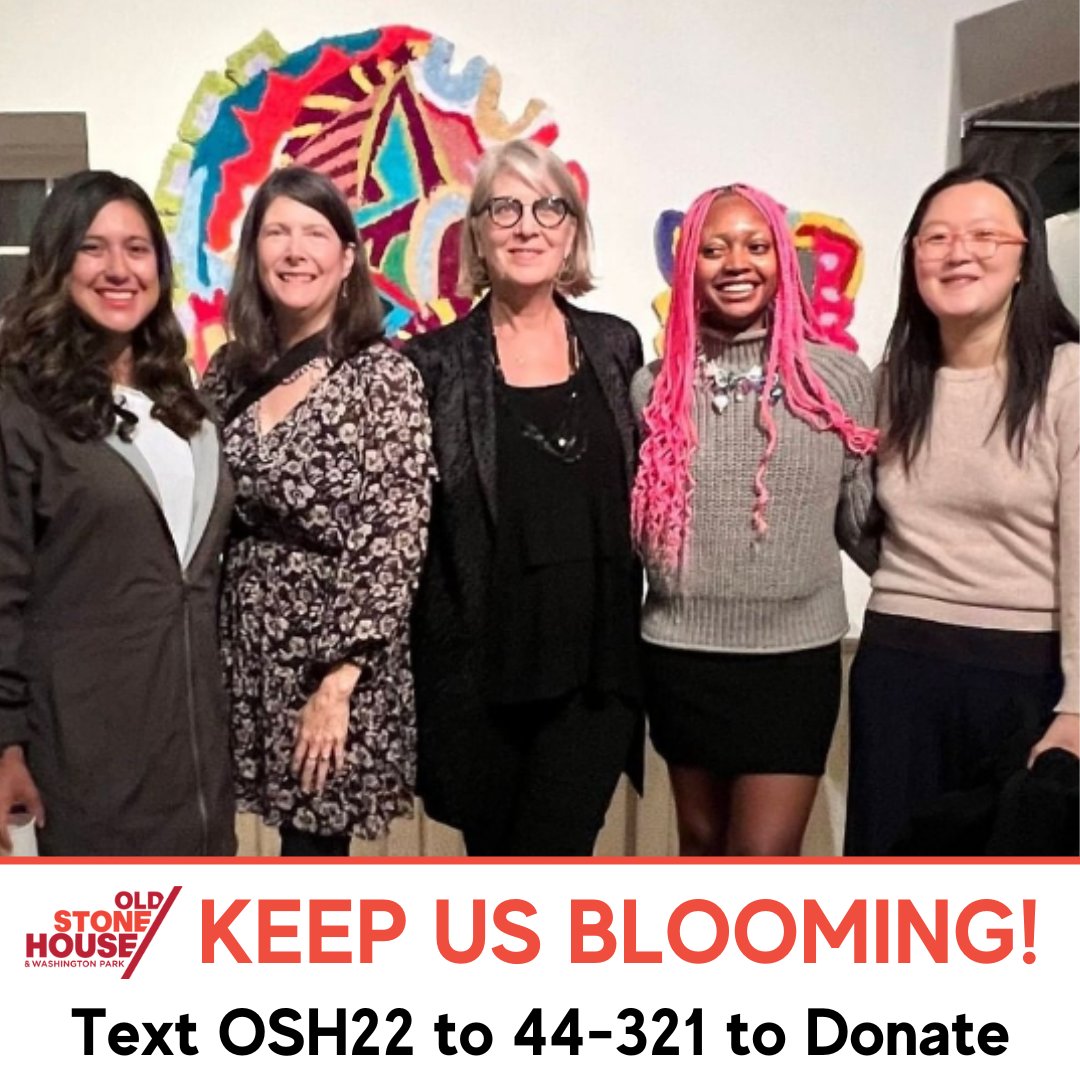 OSHBklyn's tweet photo. The Old Stone House supports local artists through our contemporary art exhibition programs.

Donations from our community help us pay participating artists, ship artwork, and buy supplies for art workshops.

To donate, text OSH22 to 44-321.
Thank you for keeping us blooming! https://t.co/sM1iig1E7q