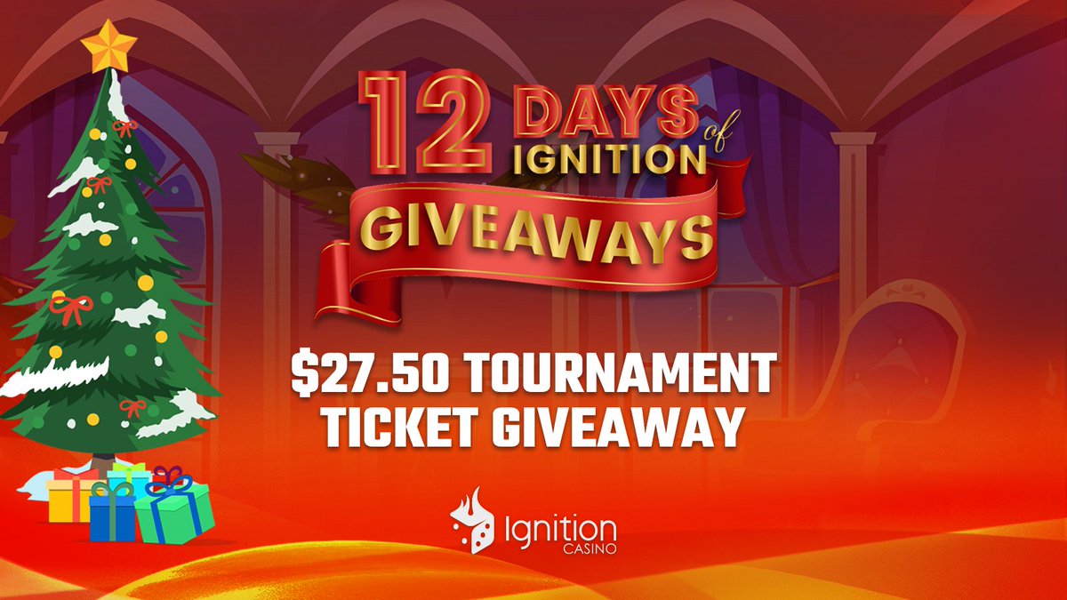 IgnitionCasino's tweet photo. For Day 1 of our 12 Days of Ignition Giveaways we're giving away a 27.50 Tournament Ticket to one of our Twitter or Instagram Followers! 

To enter:
- follow us on Twitter
- Like 
- Retweet

The winner will be announced tomorrow at 4:00PM ET!

#ignitionpoker https://t.co/pMpoz5sTBe