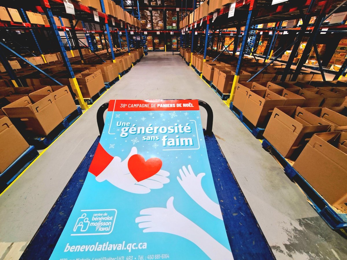 Campagne de paniers de Noël 🎅✨

La distribution de nos 2 500 paniers de Noël se fera dans 5 jours !!! 😱 

Offrez un peu de douceur dans le quotidien des Lavallois vivant d'insécurité alimentaire.🍽️

Merci de votre générosité sans faim : benevolatlaval.qc.ca/paniers-noel/