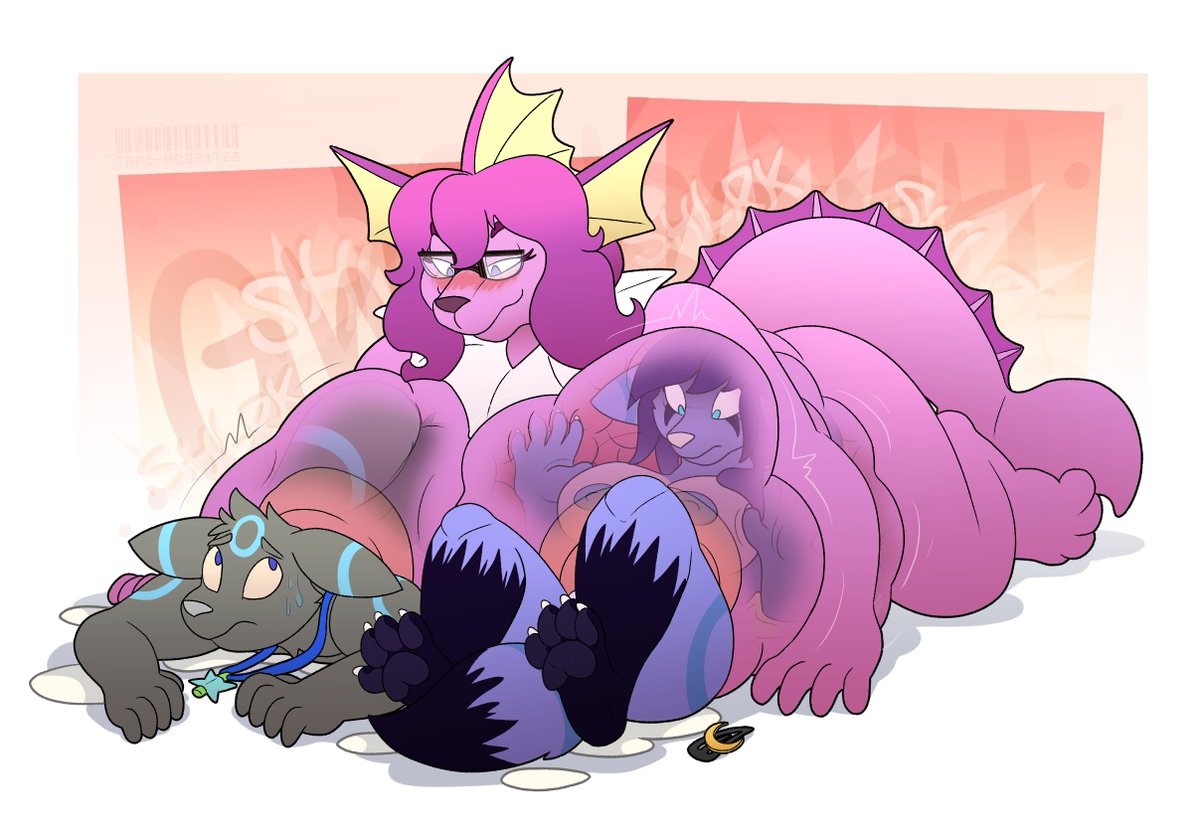 TRPCAfterDark's tweet photo. Jennifer the Vaporeon found some use for two certain umbreons and now plans to make the most of both of them... whether they like it or not.

Flat colored BV sequence for @ItsSaucySilver! https://t.co/kXsFfaSntM