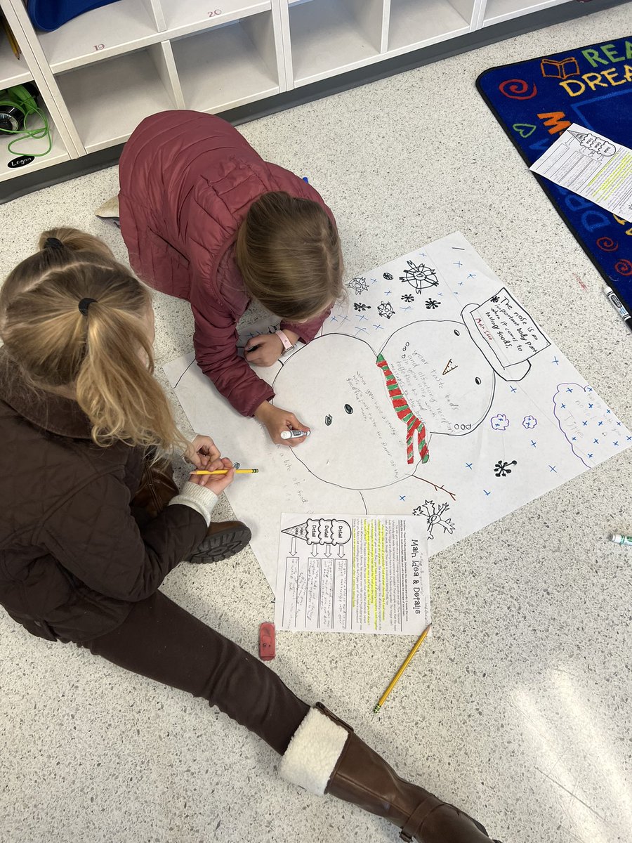 vsimp1216's tweet photo. Each group were put into groups and given a passage to choral read together then find the main idea and supporting details. They then had to collaborate to present their main idea and details. I’d say I have some pretty creative students! #makingreadingfun #teamwork @Molly_Capps https://t.co/VywFwvBija