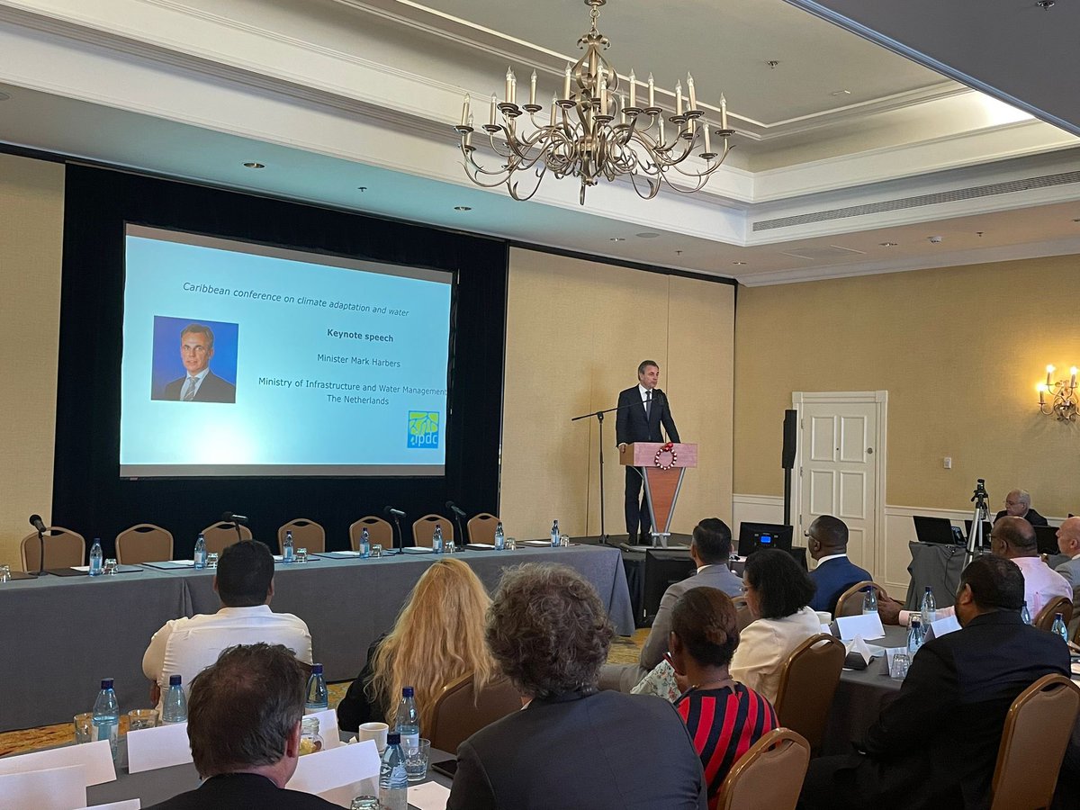 Today the Netherlands exchanged knowledge with the Caribbean region on how we can adapt our countries to climate change. Minister <a href="/markharbers/">Mark Harbers</a>: “Water security must be a priority all over the world, it is essential to work together on this challenge.”
