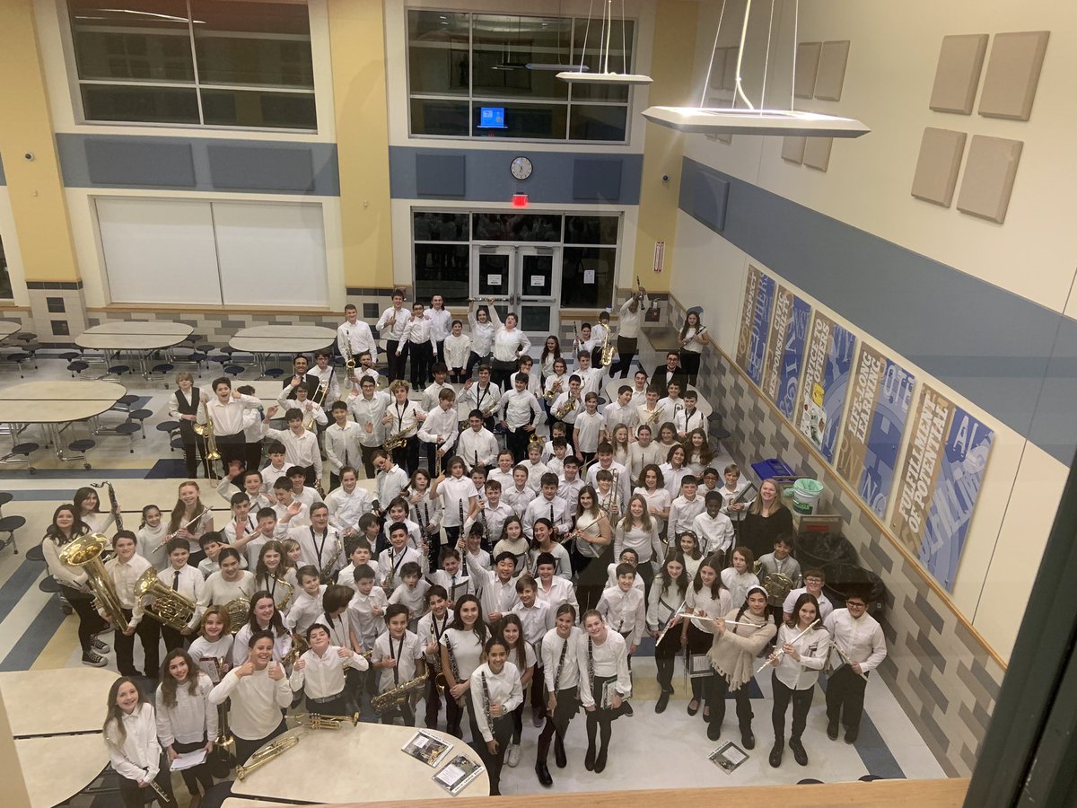 Our HMS band family took a group photo to celebrate the first concert of the year!  We counted down from 5 and the students spontaneously shouted “HAPPY NEW YEAR!” instead of “cheese.” Our students always make us laugh and bring us joy <a href="/HinghamSchools/">Hingham Public Schools</a>