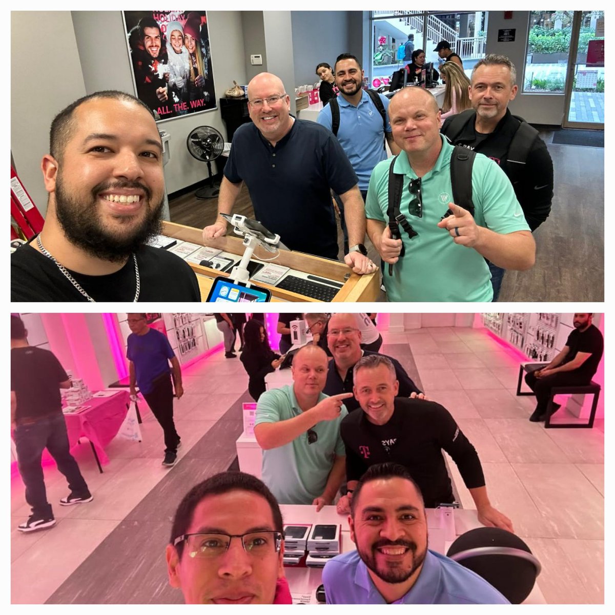Great to get out on a coast-to-coast @WirelessVision Holiday Tour to see the great work being done by the WV T-Mobile teams. Thanks South Florida for a great start!