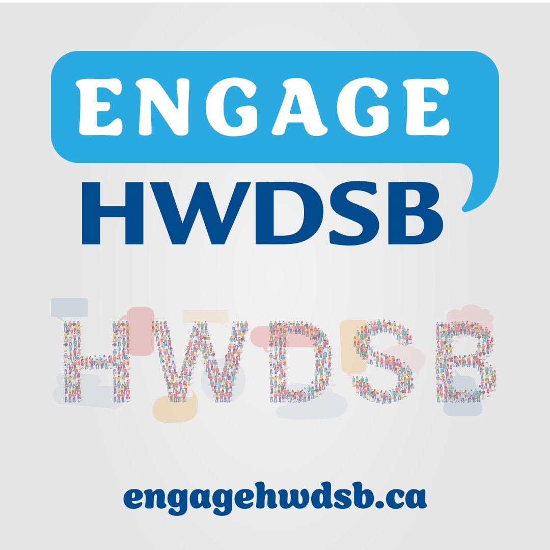 We've launched an interactive platform where students, families, staff, and communities can learn about HWDSB projects and follow processes as they happen.

Head over to Engage HWDSB to sign up for an account and start sharing your voice 📢

Engage HWDSB: engagehwdsb.ca