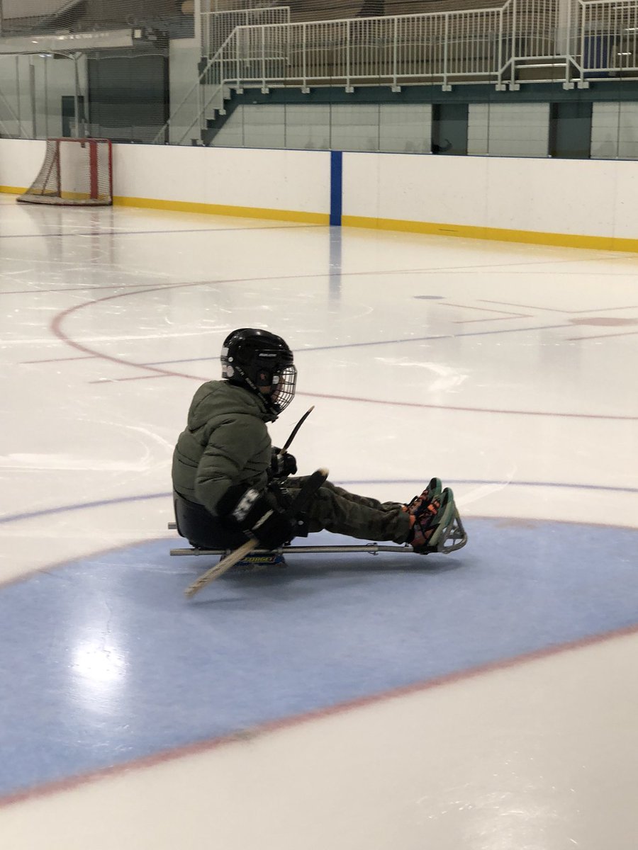 Golf Academy students had a blast playing sledge hockey.  Thanks to Tara from <a href="/MHAdaptiveSport/">MH Adaptive Sport</a>
