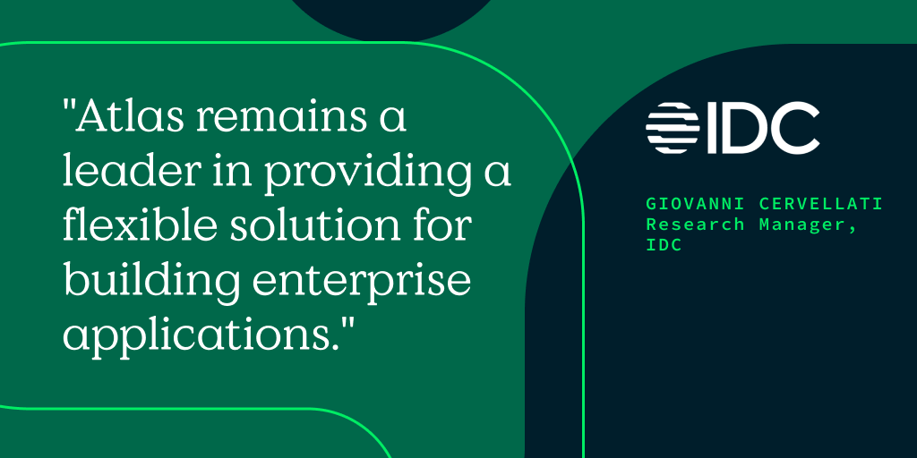 MongoDB's tweet photo. “…MongoDB has never gone tired of experimenting, embracing new features, and improving customers' and developers' user experience. This is certainly not going to stop anytime soon.”

Read @IDC’s full report → https://t.co/nywthHUtFS https://t.co/3rrK81P1xg