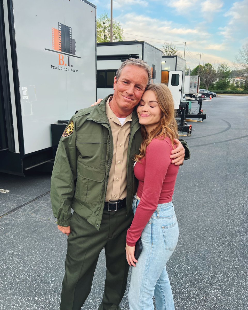 MTVteenwolf's tweet photo. sweet little behind-the-scenes moment with these two from the #teenwolfmovie set ❤️ https://t.co/HBCDCrzF7H