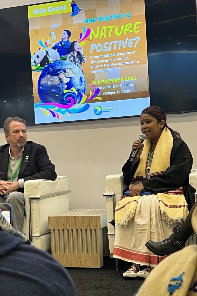 @SorengArchana shows how critical the human-rights based approach is to the biodiversity and climate crisis with the recognition, respect and consultation of indigenous people and local communities to protect nature & the interdependent livelihoods, culture and tradition.