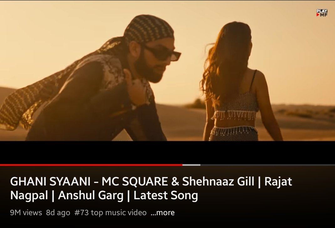 gyani__babaa's tweet image. #73 top music video 
Completed 9M views with 466K.
Keep streaming and sharing our baby's song .
@ishehnaaz_gill ❤
🔗youtu.be/Rf0WkYLlli4
#ShehnaazGill #GhaniSyaani #McSquare