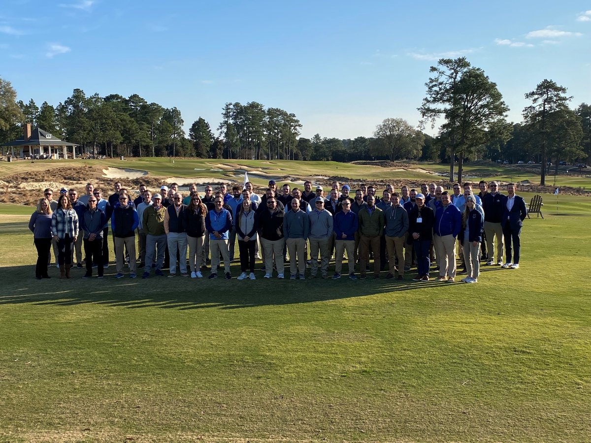 A big group posing for a picture on a short course. The 2022 Green Start Academy class meets The Cradle <a href="/PinehurstResort/">Pinehurst Resort</a>. 

<a href="/JohnDeere/">John Deere USA</a> 
<a href="/EnvuGolfUS/">Envu Golf US</a>  
<a href="/RainBirdGolf/">RainBirdGolf</a>