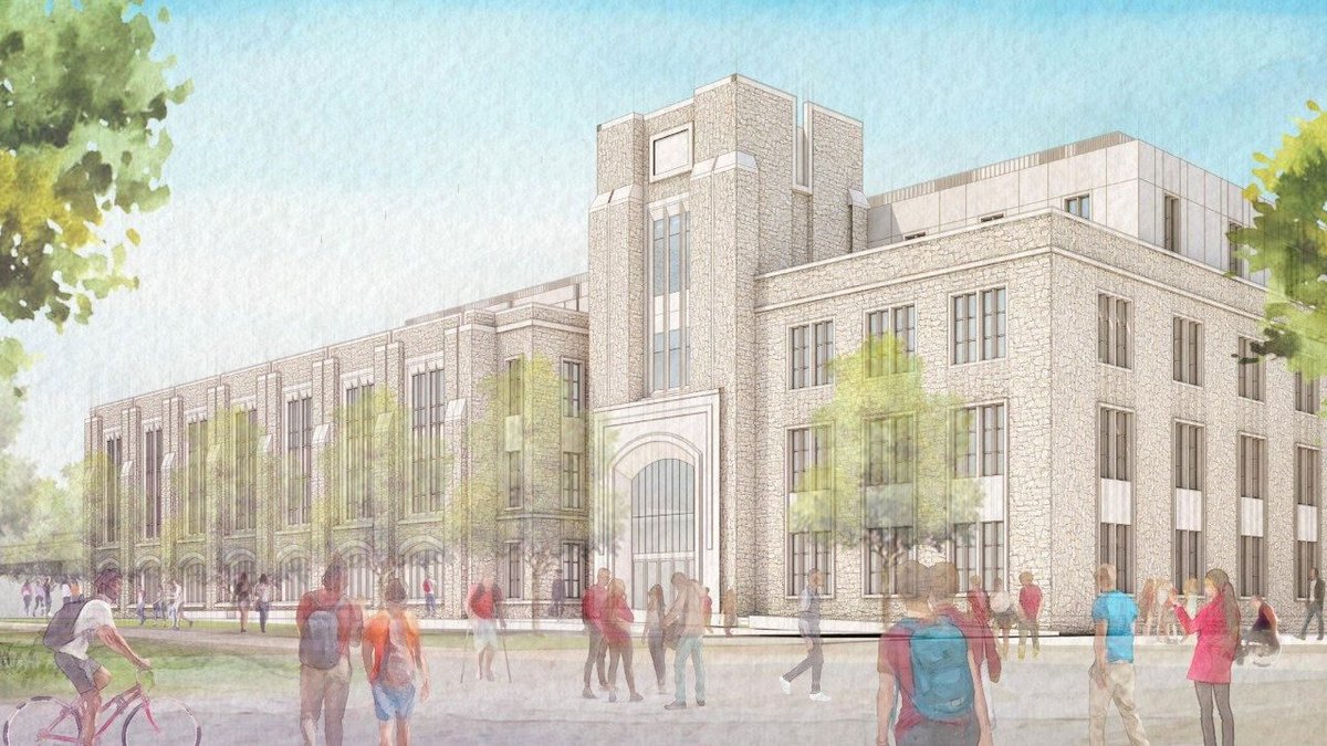 VTEngineering's tweet image. SNEAK PEEK 👀 You&apos;re looking at conceptual renderings of the new Mitchell Hall! 🤩 Learn about plans for the new building here: fal.cn/3up9G