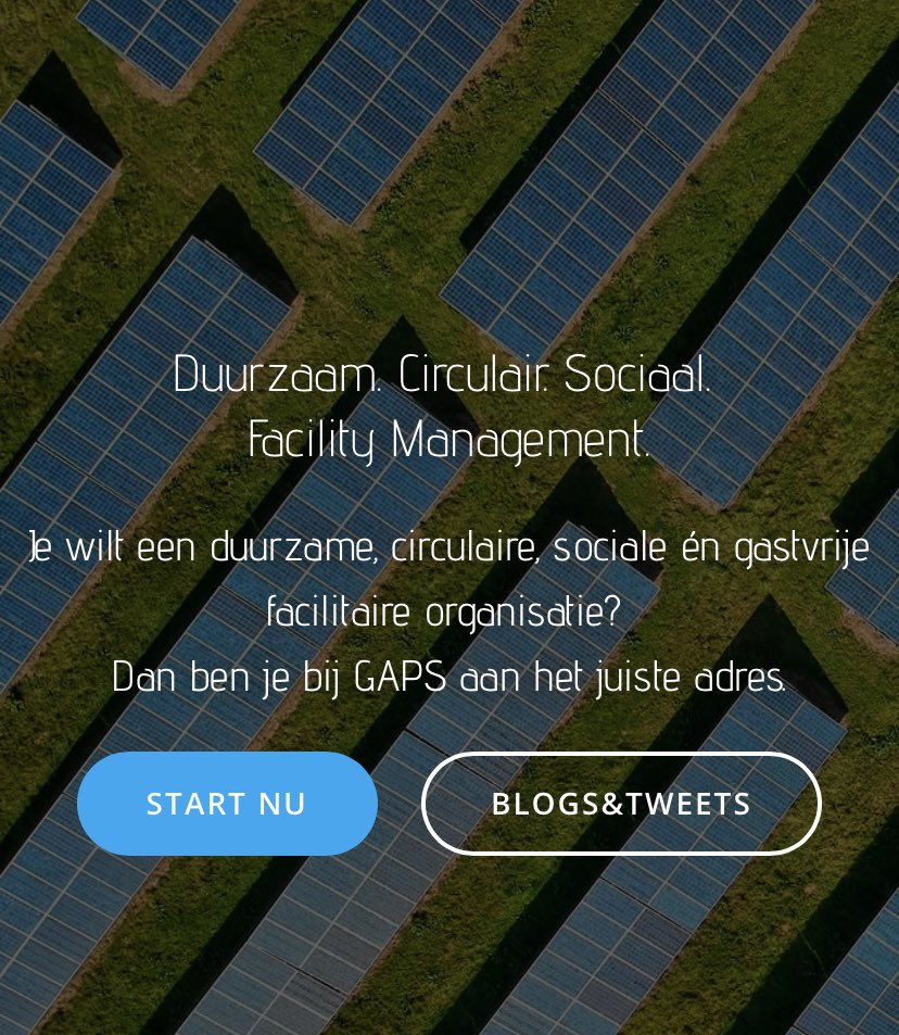Website #gaps in nieuw jasje 🐸 Check it out op GAPS.site
#duurzaam #circulair #facilitymanagement