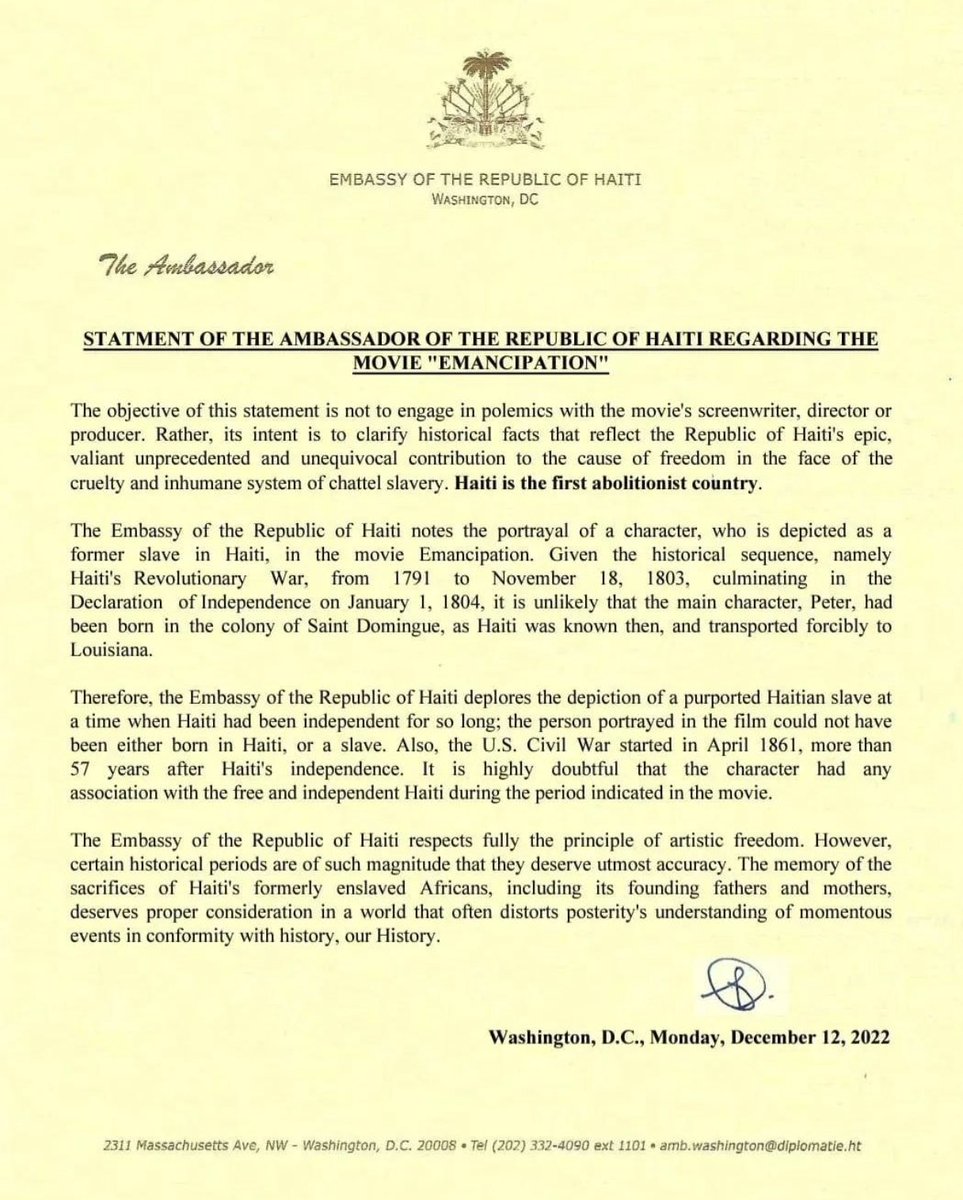 TamboraDialogu1's tweet photo. Thank you Embassy of the Republic of Haiti for reminding folks that Haiti is the first abolitionist country.     #abolitionist #Haiti #liberation #History https://t.co/KUi6sf8dLr