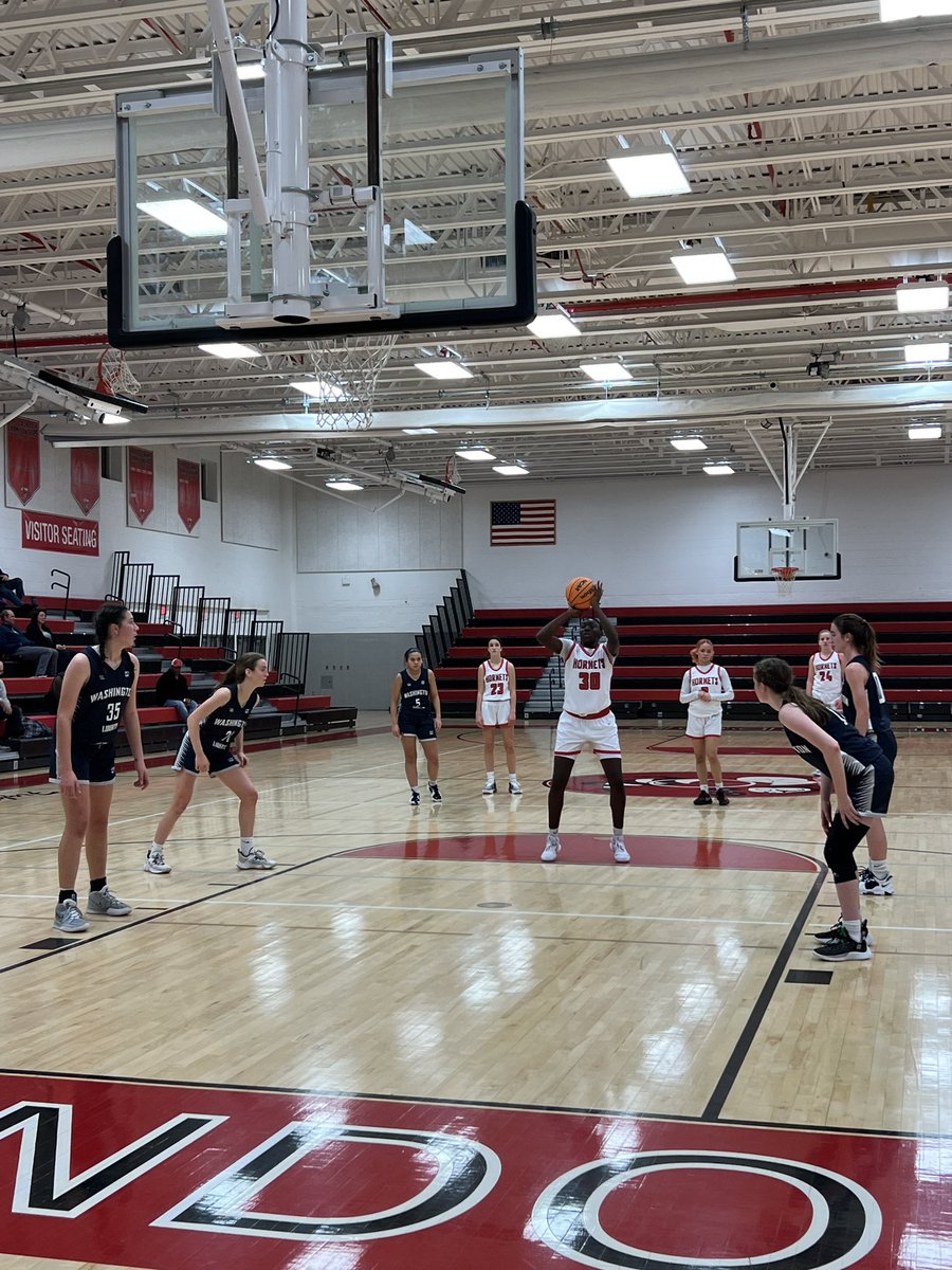 Diarra Diagne, Class of 2023, scoring her 10th and final point of the night to close the game out for us. Herndon earned the win tonight 40-36 over Washington Liberty. Back to work tomorrow for our game on Thursday.