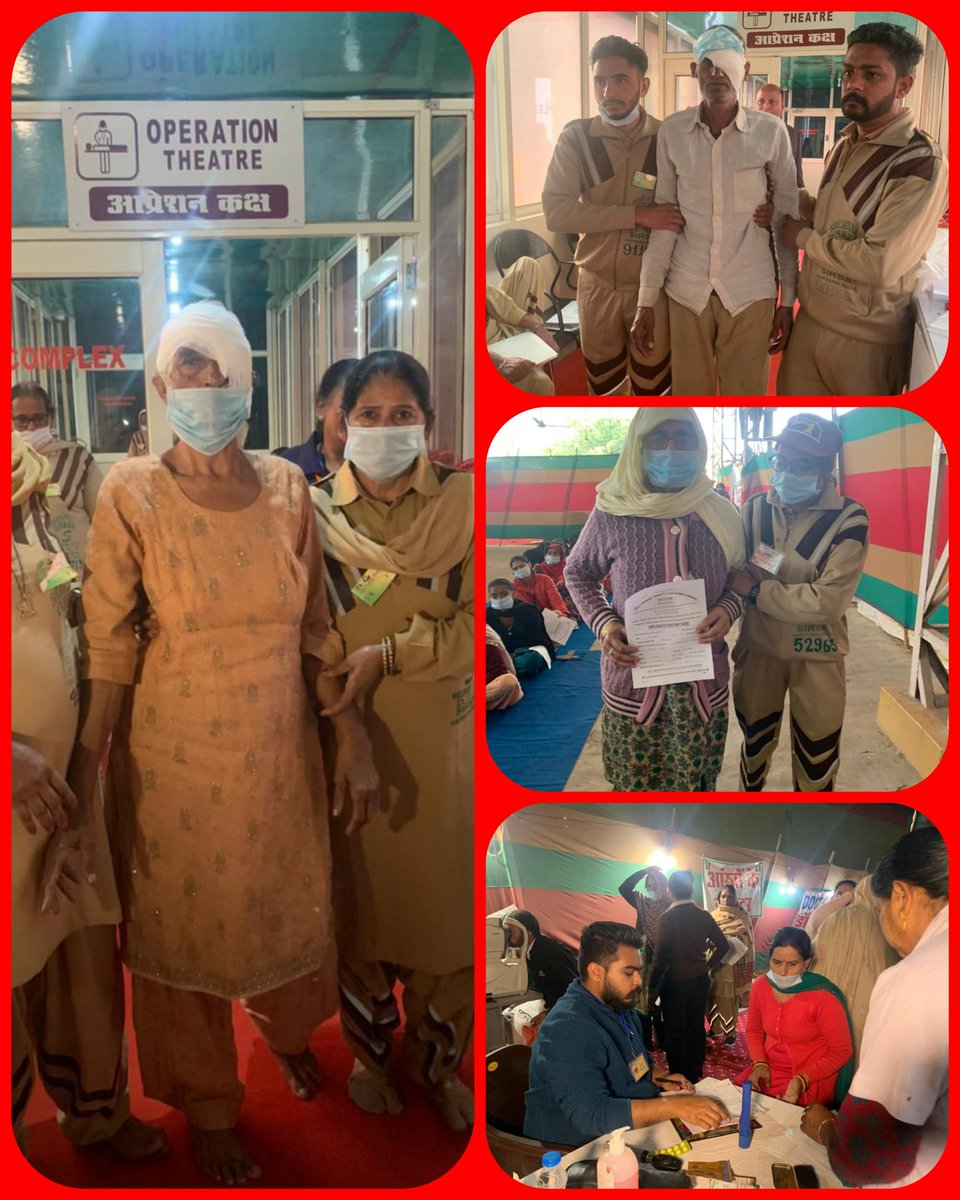 KantaBansal_'s tweet photo. शाह सतनाम जी महाराज की पुण्य स्मृति में DeraSachaSauda में दूसरे दिन ऑपरेशन किए गए और उन मरीजों की देखभाल सेवादारों द्वारा की जा रही है धन्य है @Gurmeetramrahim जी जिन्होंने अपने अनुयायियों के अंदर सेवा करने का जज्बा पैदा किया।#BetterVisionBetterLife
#DSSMakingLivesBetter https://t.co/mfN6N2GsUV